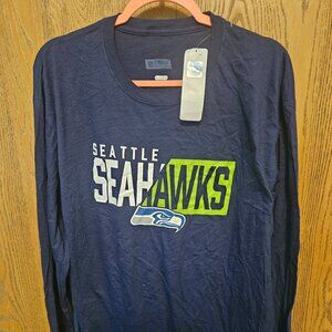 NWT Seattle Seahawks NFL Team Apparel Men’s Long Sleeve Shirt Size Large XL
